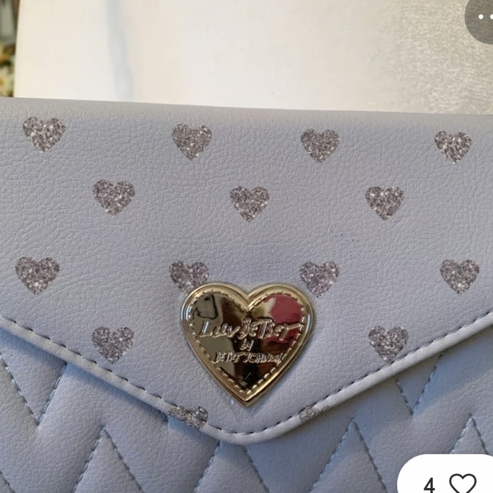 Betsey Johnson Hearts Crossbody Bag Purse NWT - Picture 4 of 9